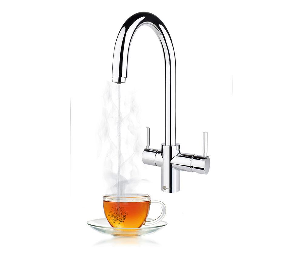 INSINKERATOR 3-in-1 J Shape Steaming Hot Water Tap - Chrome image number 5 of 6