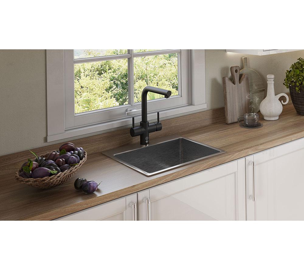 INSINKERATOR 4-in-1 Touch L Shape Steaming Hot Water Tap - Black Velvet image number 6 of 6