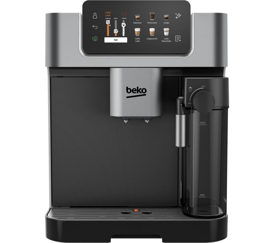 BEKO CaffeExperto CEG7348X Smart Bean to Cup Coffee Machine - Black & Silver