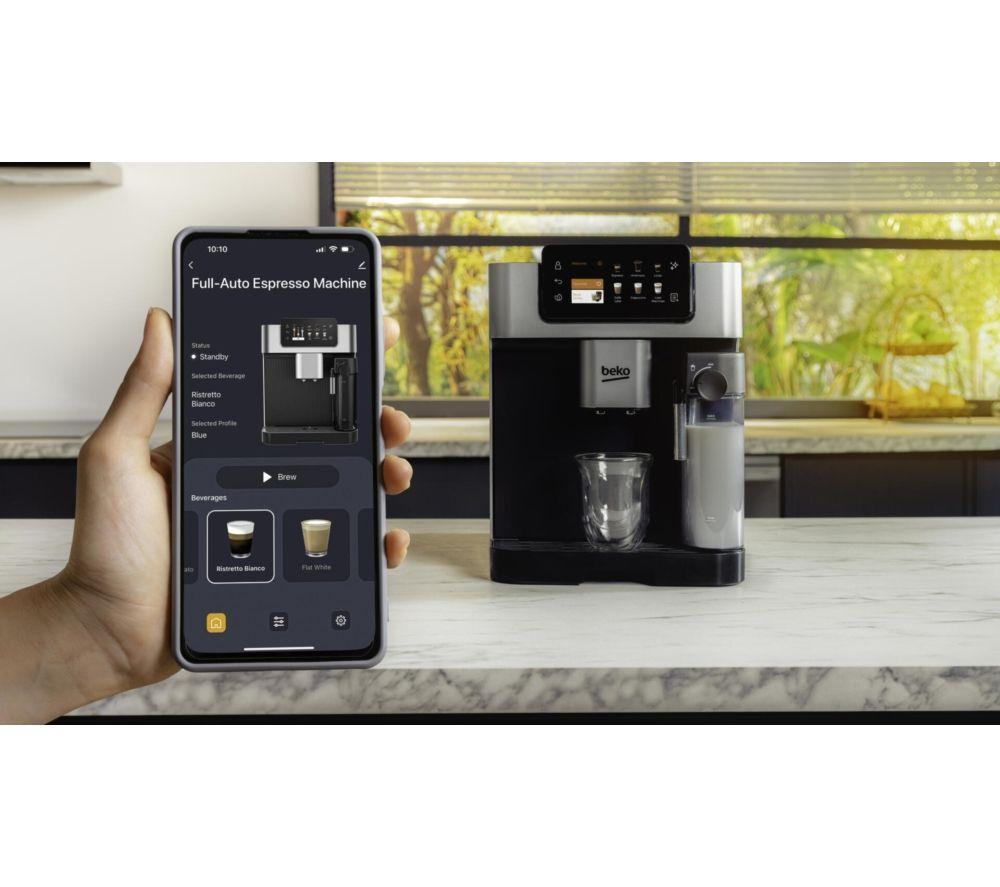 BEKO CaffeExperto CEG7348X Smart Bean to Cup Coffee Machine - Black & Silver image number 3 of 15