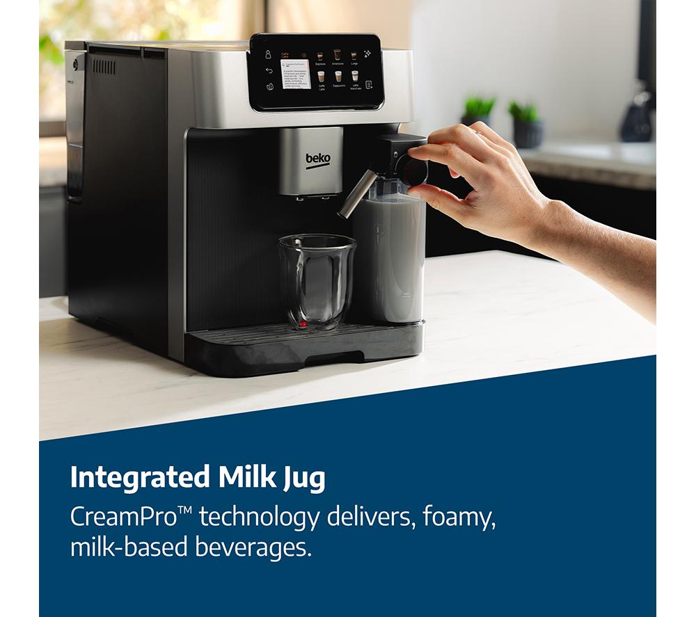 BEKO CaffeExperto CEG7348X Smart Bean to Cup Coffee Machine - Black & Silver image number 6 of 15