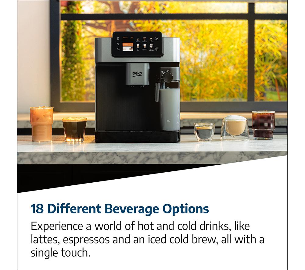 BEKO CaffeExperto CEG7348X Smart Bean to Cup Coffee Machine - Black & Silver image number 7 of 15