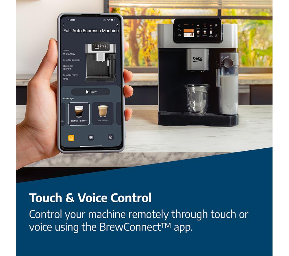 BEKO CaffeExperto CEG7348X Smart Bean to Cup Coffee Machine - Black & Silver image number 8 of 15