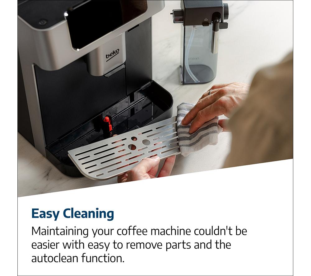 BEKO CaffeExperto CEG7348X Smart Bean to Cup Coffee Machine - Black & Silver image number 15 of 15