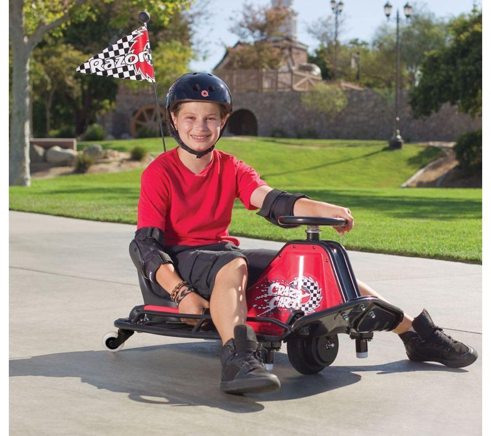 RAZOR Crazy Cart Kids Electric Ride-On Vehicle - Red & Black image number 7 of 10