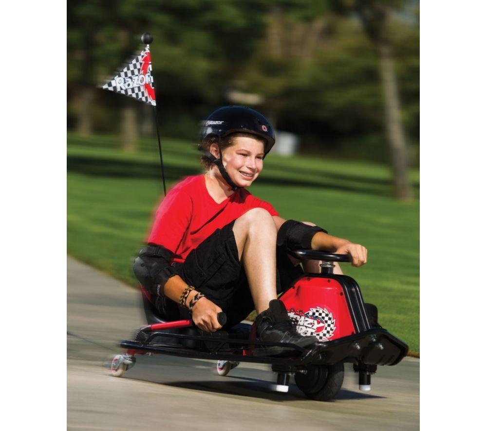 RAZOR Crazy Cart Kids Electric Ride-On Vehicle - Red & Black image number 8 of 10