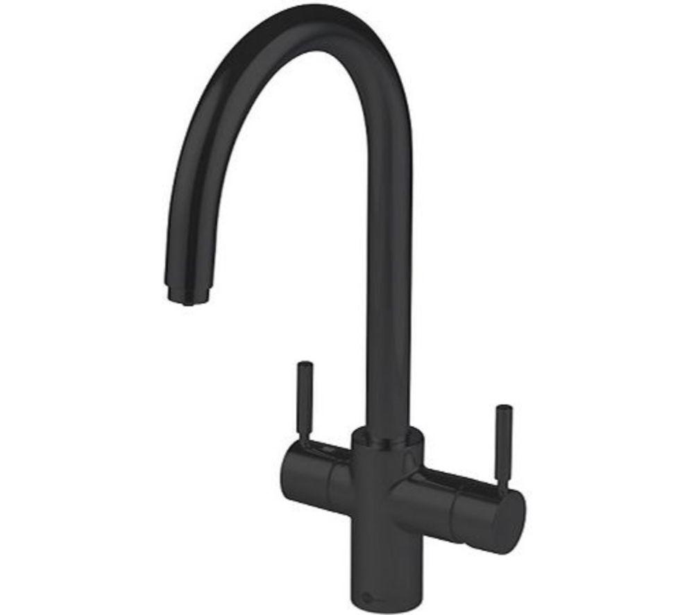 Insinkerator 3-In-1 J Shape Steaming Hot Water Tap - Black Velvet