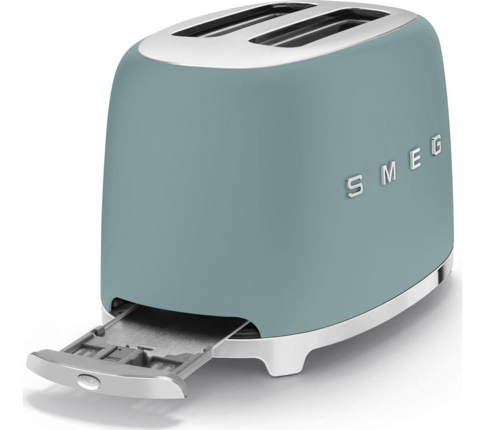 SMEG TSF01EGMUK 2-Slice Toaster - Emerald Green image number 2 of 7