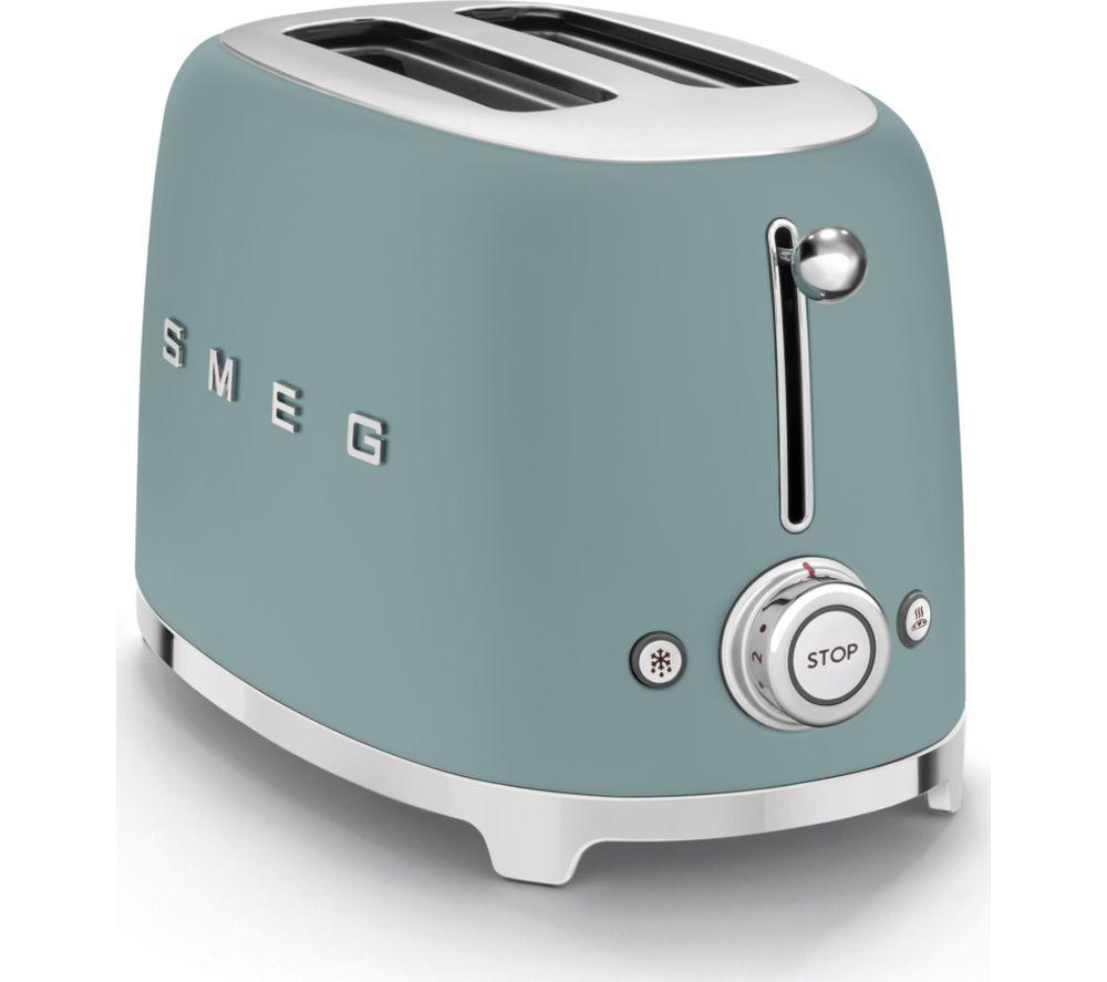 SMEG TSF01EGMUK 2-Slice Toaster - Emerald Green image number 4 of 7