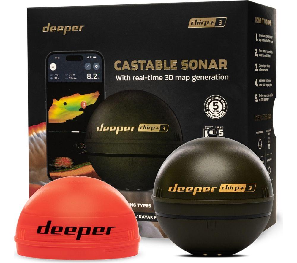 DEEPER Sonar CHIRP+ 3 Smart Fish Finder - Black image number 4 of 5