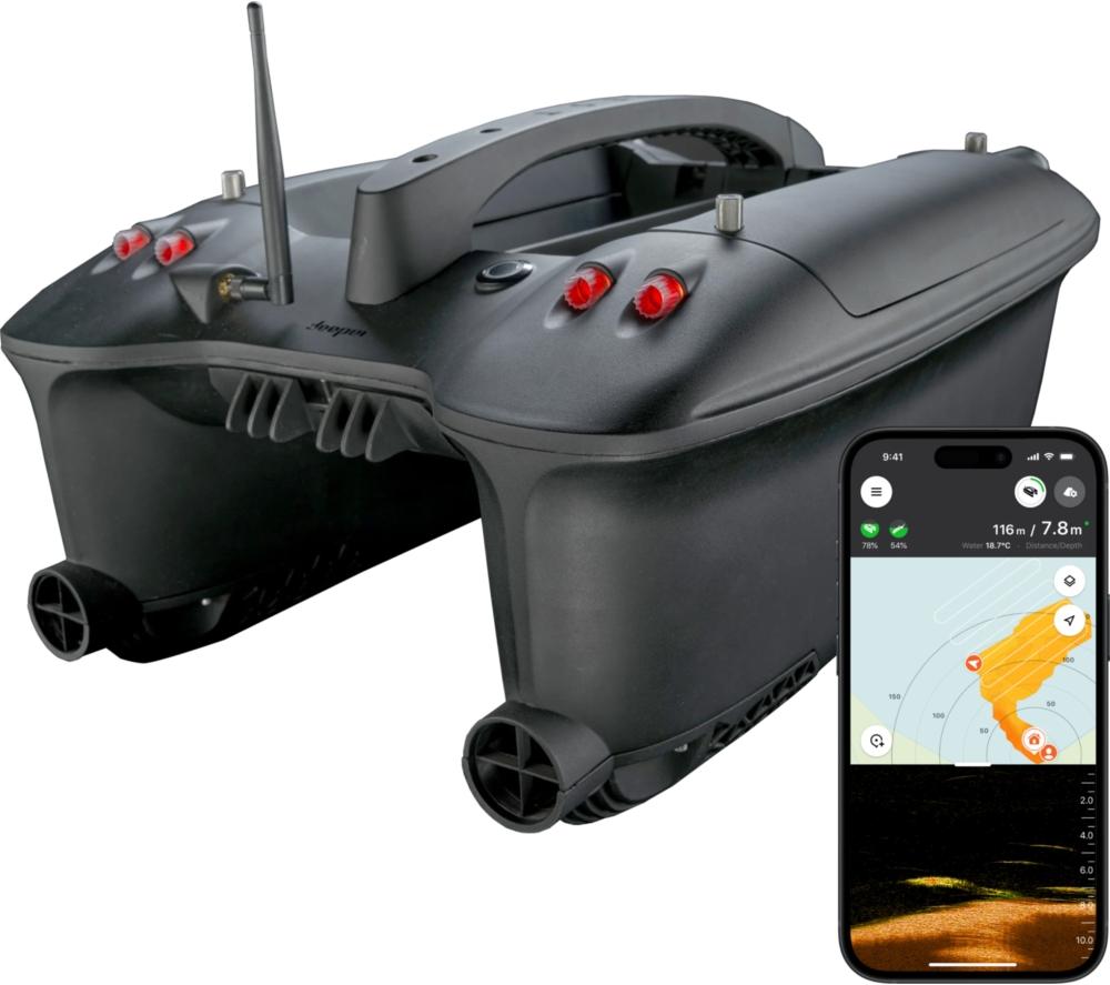 DEEPER Quest DQ0H10S10 Bait Boat - Black