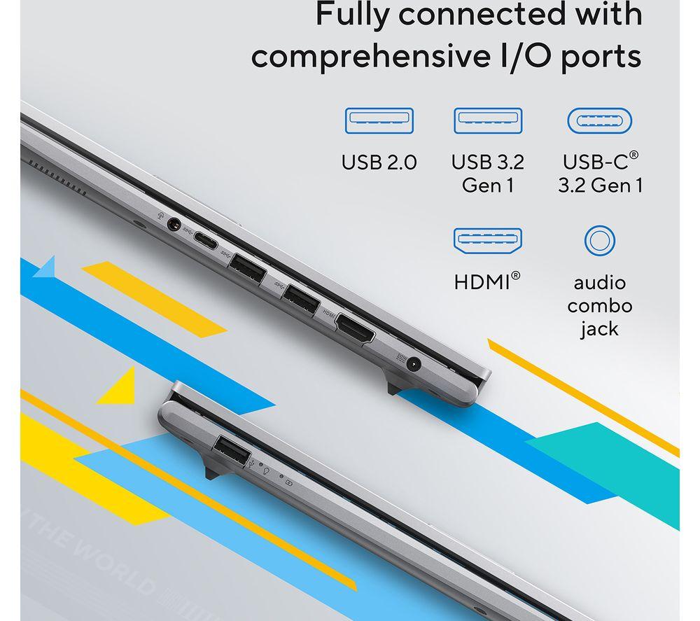ASUS Vivobook 15 X1504VA 15.6" Laptop - Intel&reg; Core&trade; 5, 512 GB SSD, Silver image number 3 of 6