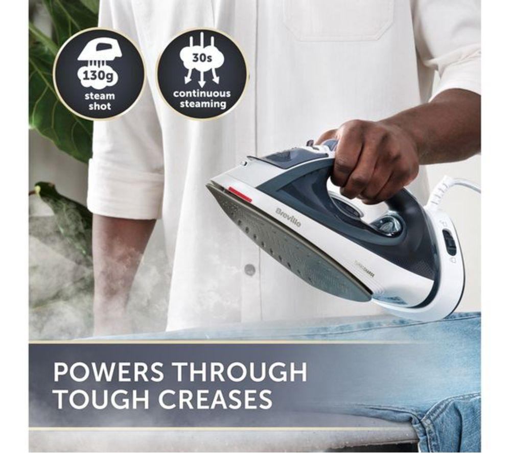 BREVILLE VIN439 Cordless Steam Iron - Blue & White image number 7 of 11