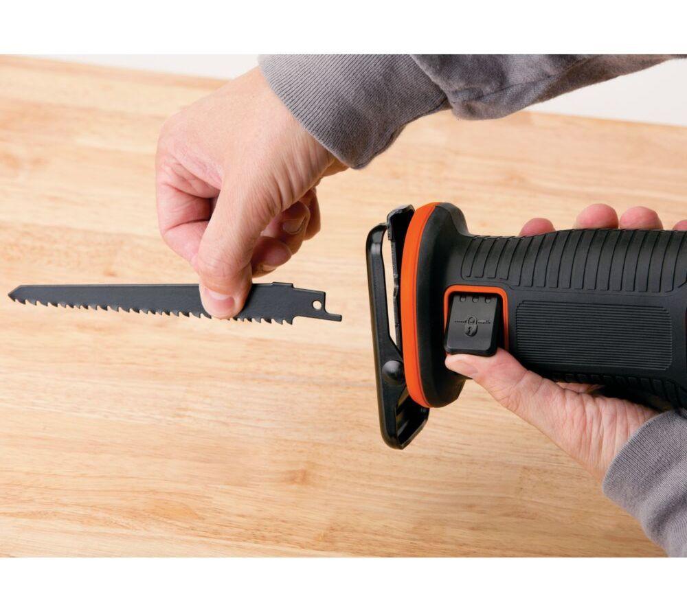 BLACK + DECKER  18V Cordless Reciprocating Saw - Black & Orange image number 4 of 5