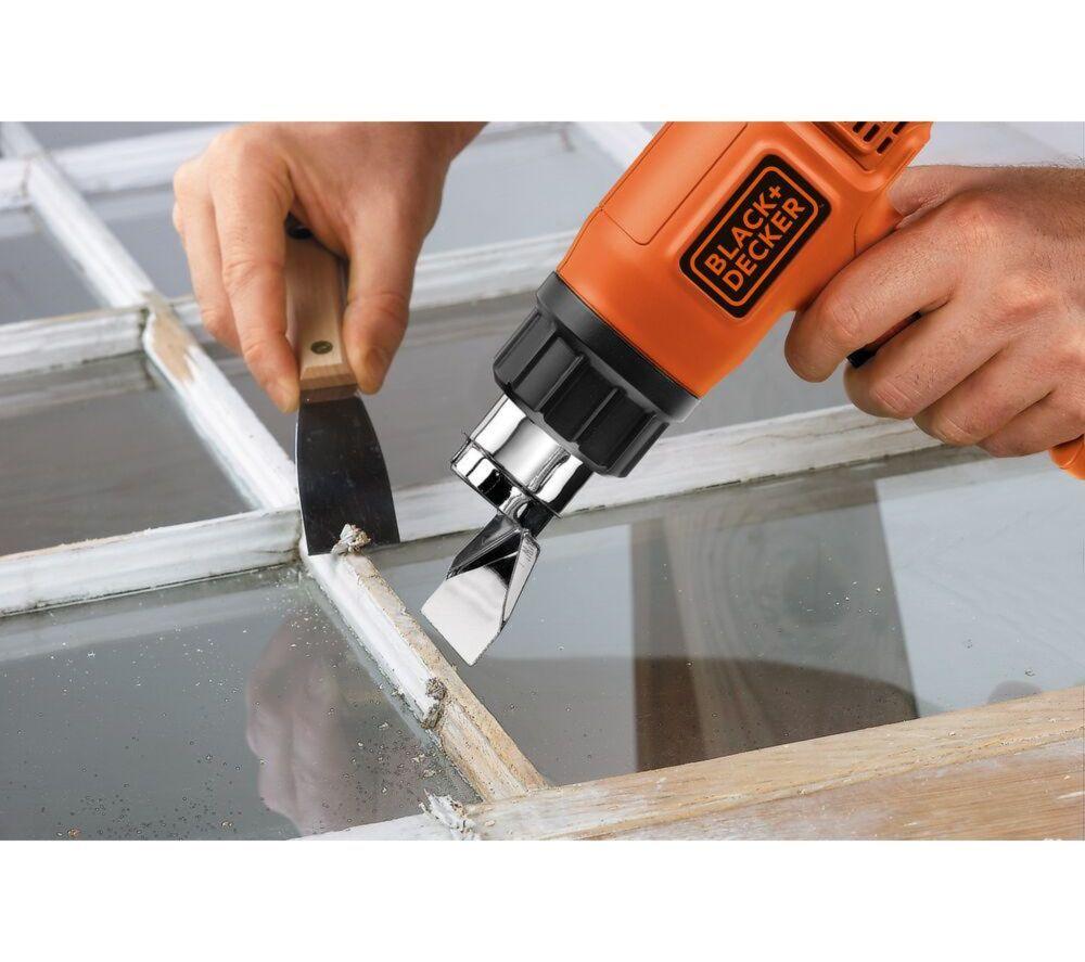 BLACK + DECKER Corded Heat Gun - Orange & Black image number 2 of 3