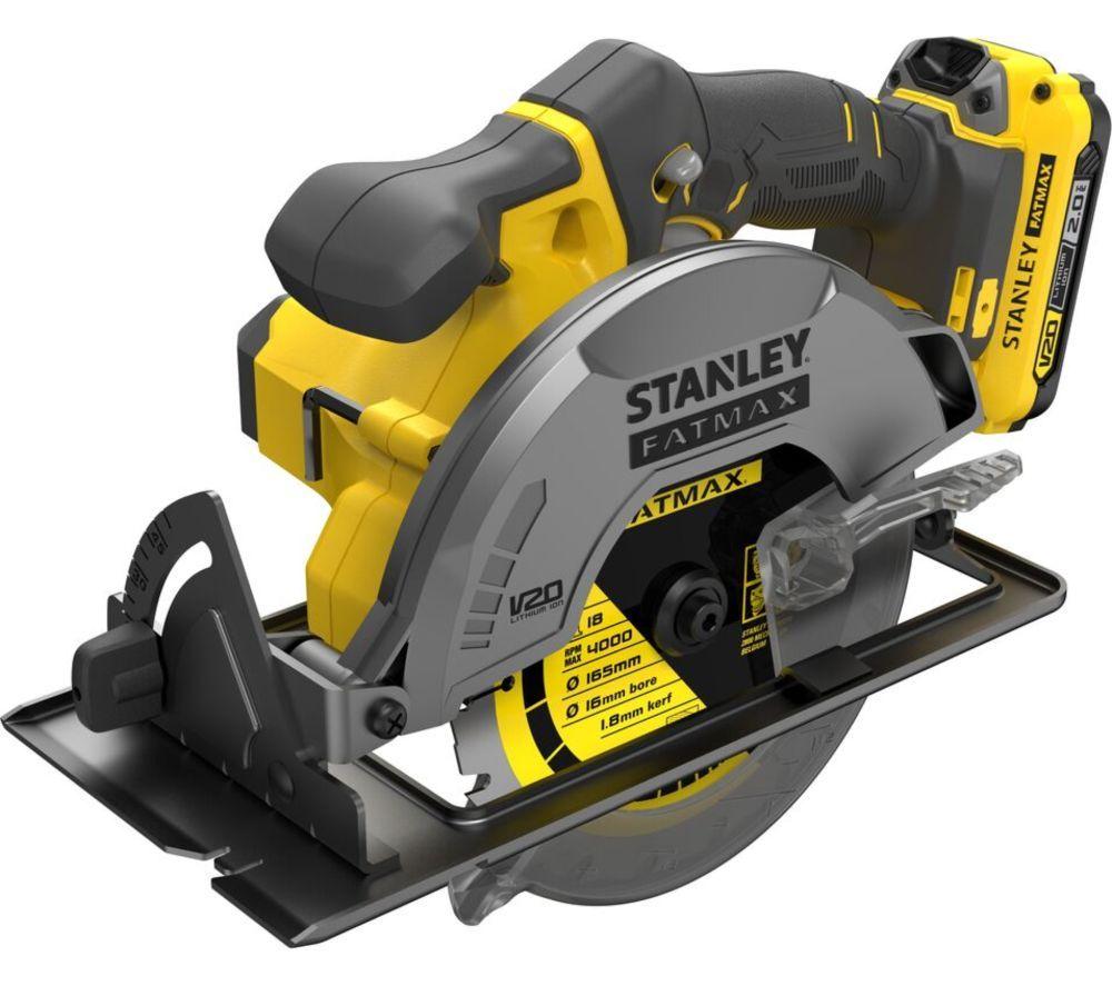 STANLEY FATMAX Fatmax V20 Cordless Circular Saw with 1 Battery image number 2 of 3