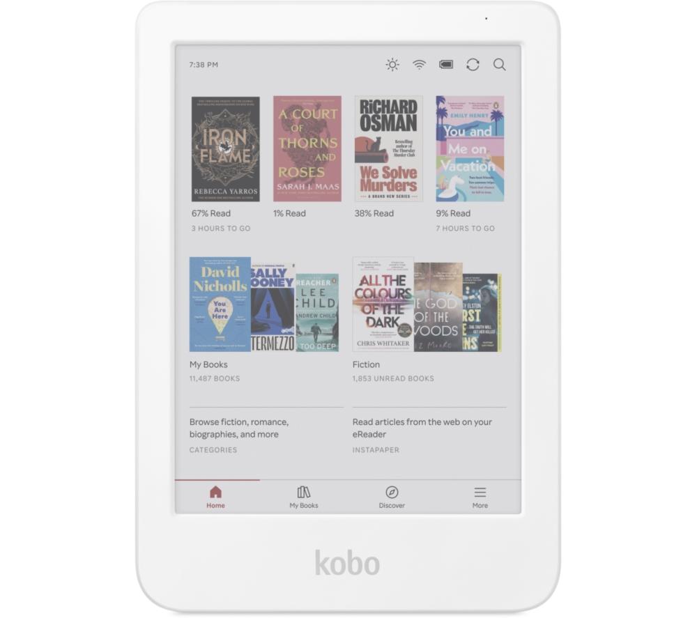 KOBO Clara Colour 6" eReader - 16 GB, White image number 8 of 8