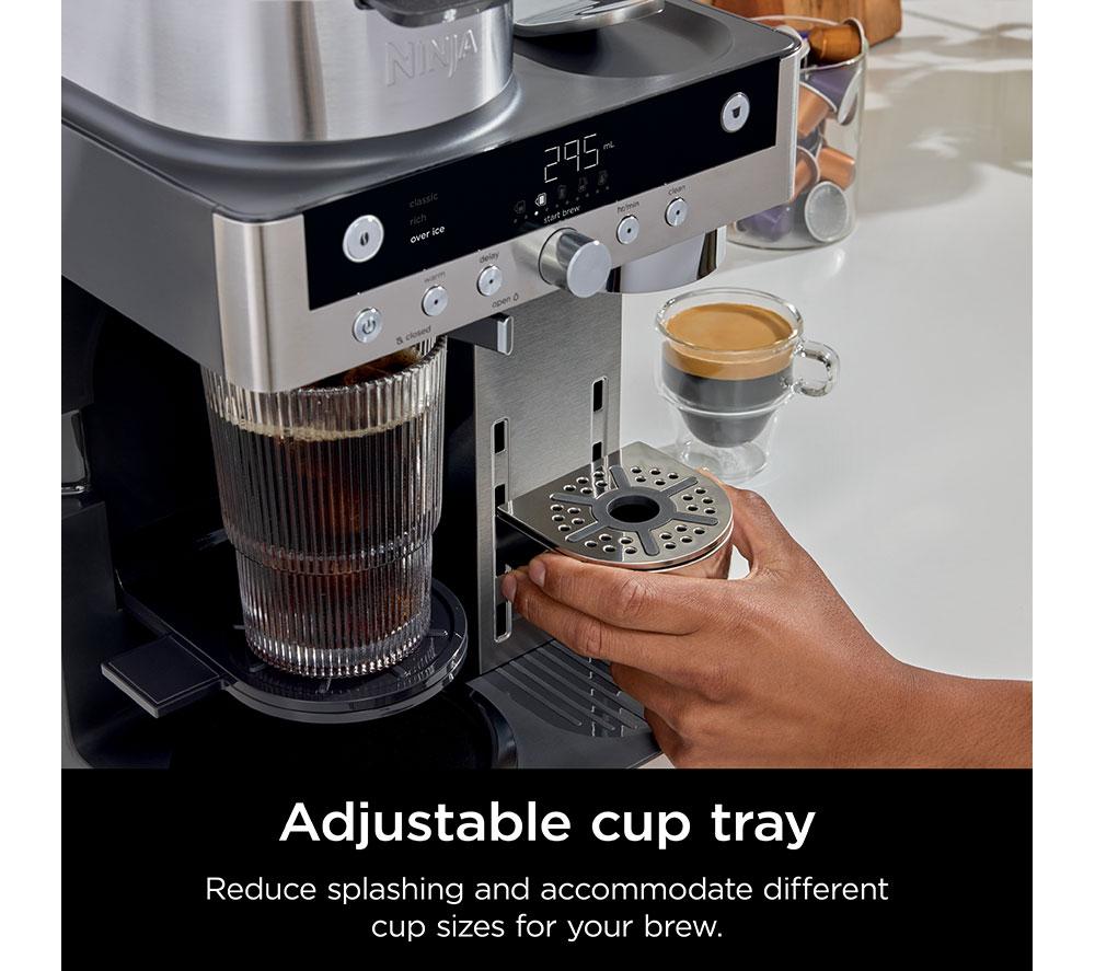 NINJA Prestige DualBrew System CFN803UK Pod & Permanent Filter Coffee Machine - Stainless Steel & Black image number 8 of 8