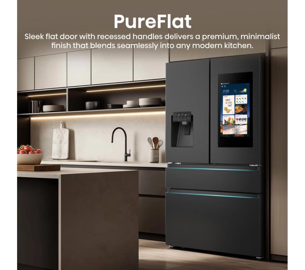 HISENSE PureFlat Smart Screen RF9P490GTFE Fridge Freezer - Black image number 5 of 16