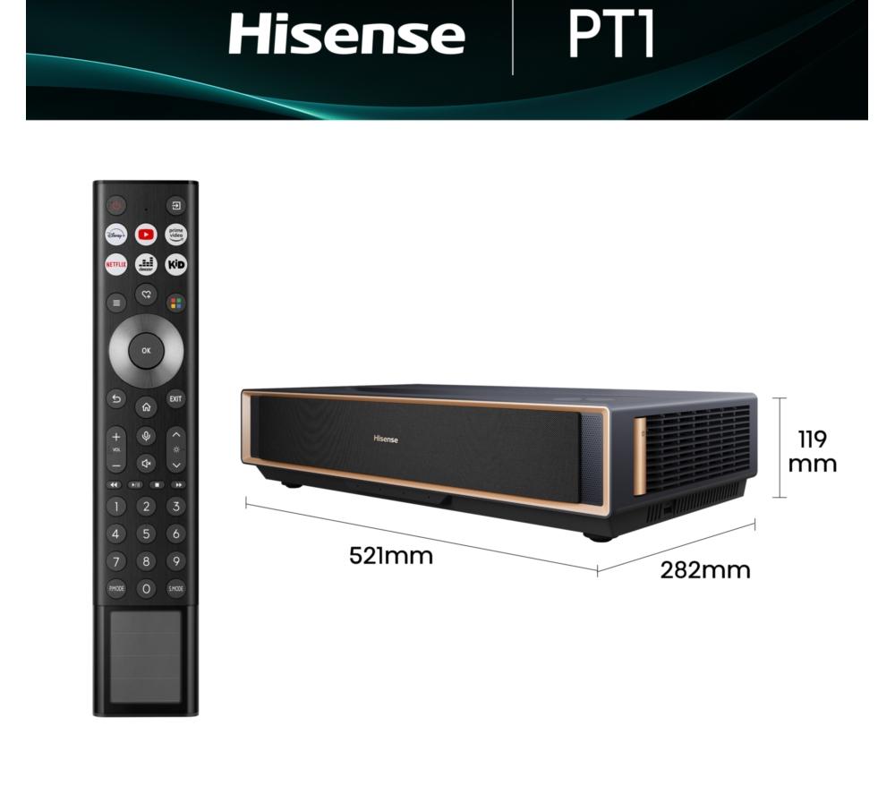 HISENSE PT1TUK Trichroma Smart 4K Ultra HD Laser TV Projector image number 4 of 22