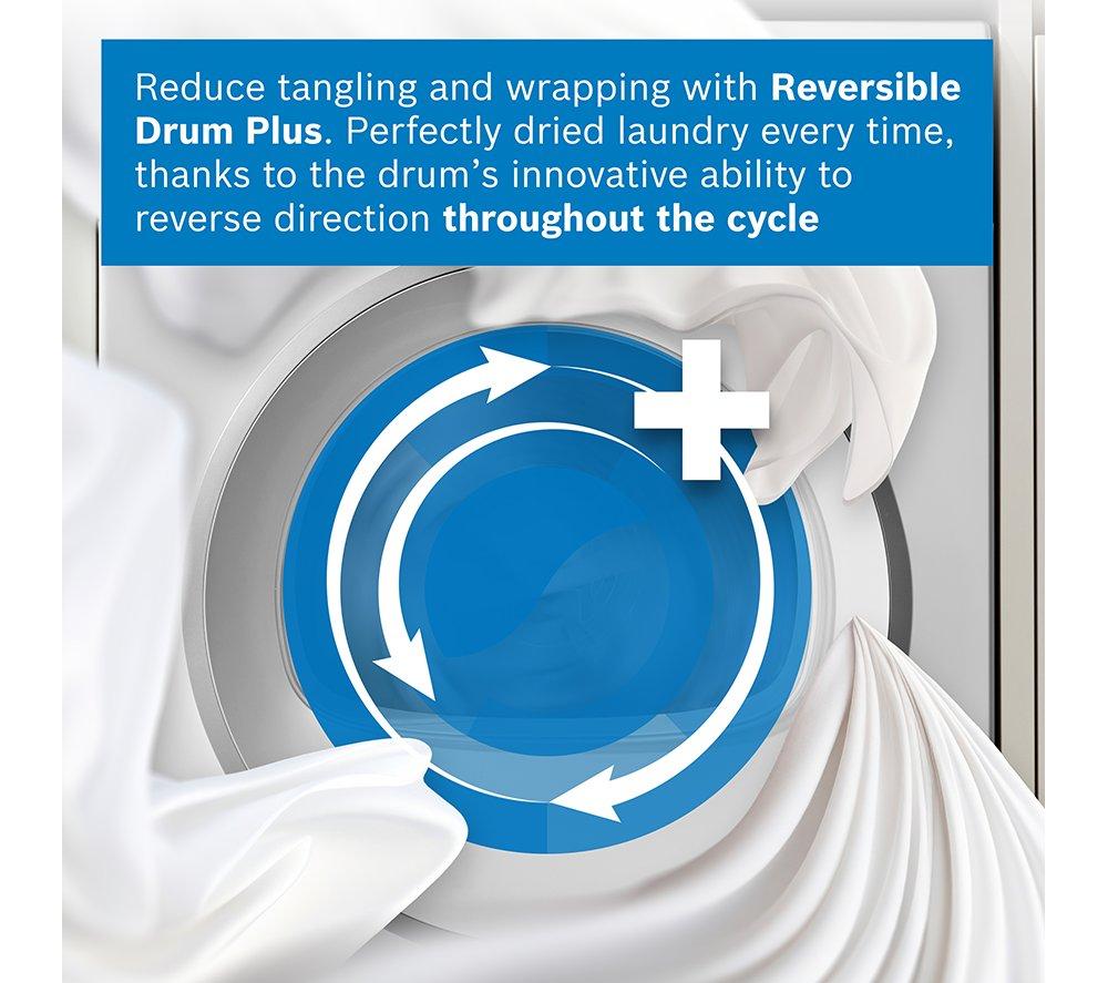BOSCH Series 8 WRB247C9GB WiFi-enabled 9 kg Heat Pump Tumble Dryer - White image number 4 of 21