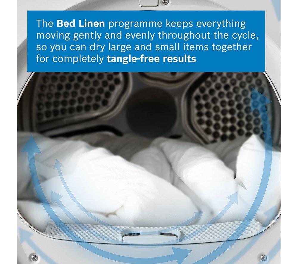 BOSCH Series 8 WRB247C9GB WiFi-enabled 9 kg Heat Pump Tumble Dryer - White image number 5 of 21