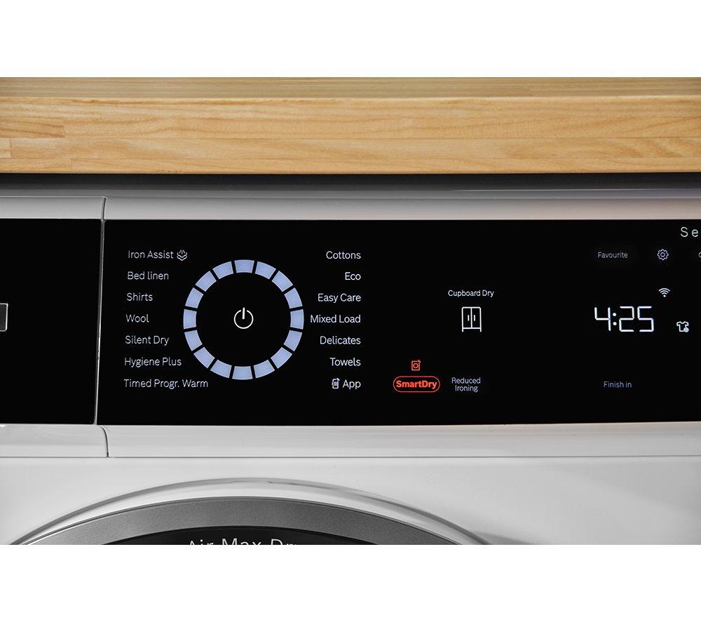 BOSCH Series 8 WRB247C9GB WiFi-enabled 9 kg Heat Pump Tumble Dryer - White image number 15 of 21