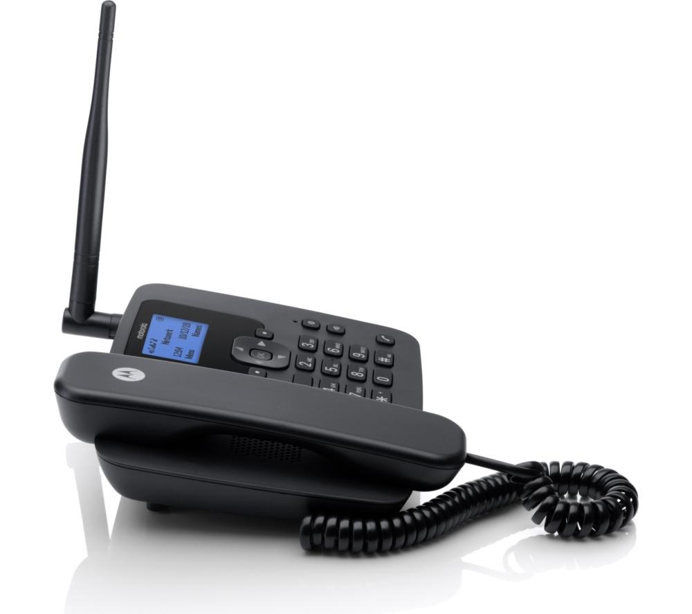 Téléphone Fixe Sans Fil Motorola FW410 - 4G - Répondeur - Noir - Occasion