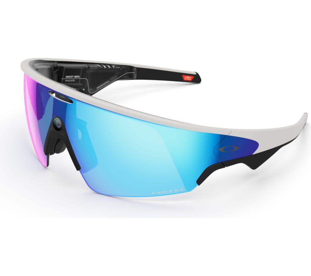 OAKLEY META Vanguard Glasses - White with Prizm Saphire Lenses image number 4 of 8