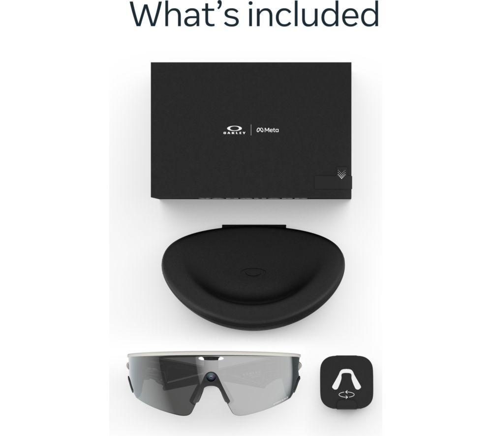 OAKLEY META Vanguard Glasses - White with Prizm Black Lenses image number 8 of 8