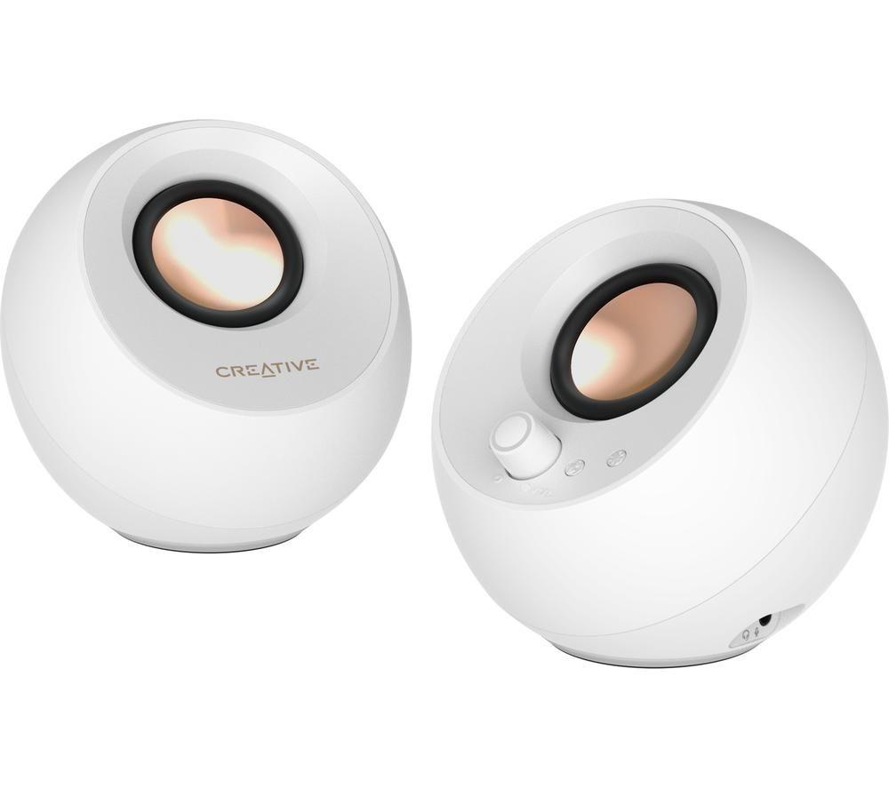 CREATIVE Pebble Pro PC Speakers - White image number 2 of 4