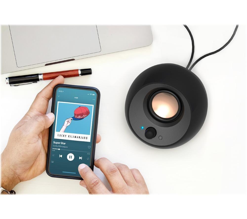 CREATIVE Pebble V3 Bluetooth PC Speakers - Black image number 2 of 8