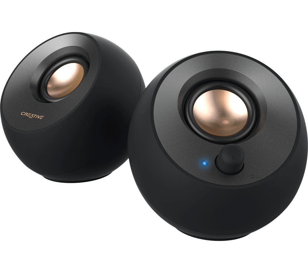 CREATIVE Pebble V2 PC Speakers - Black image number 2 of 9