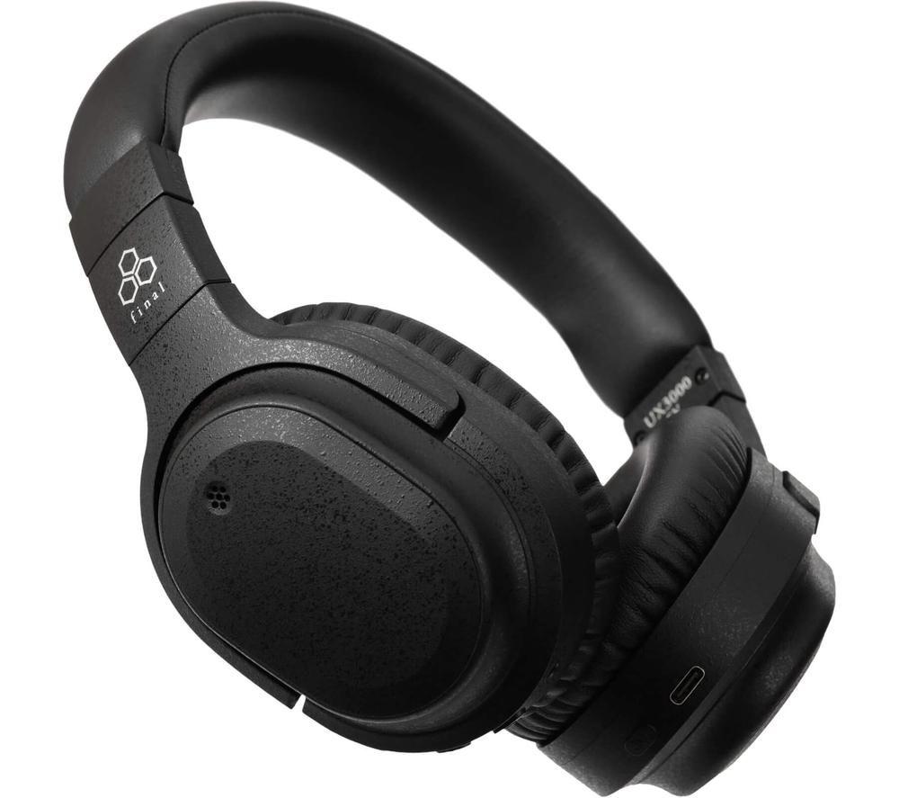 FINAL AUDIO UX3000 SV Wireless Bluetooth Noise-Cancelling Headphones - Black image number 14 of 16