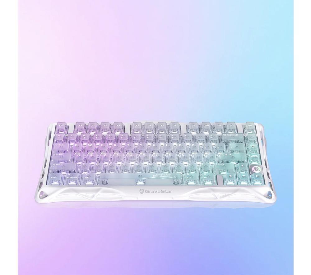 GRAVASTAR Mercury K1 Lite Wireless Mechanical Gaming Keyboard - Crystal Aurora image number 5 of 7