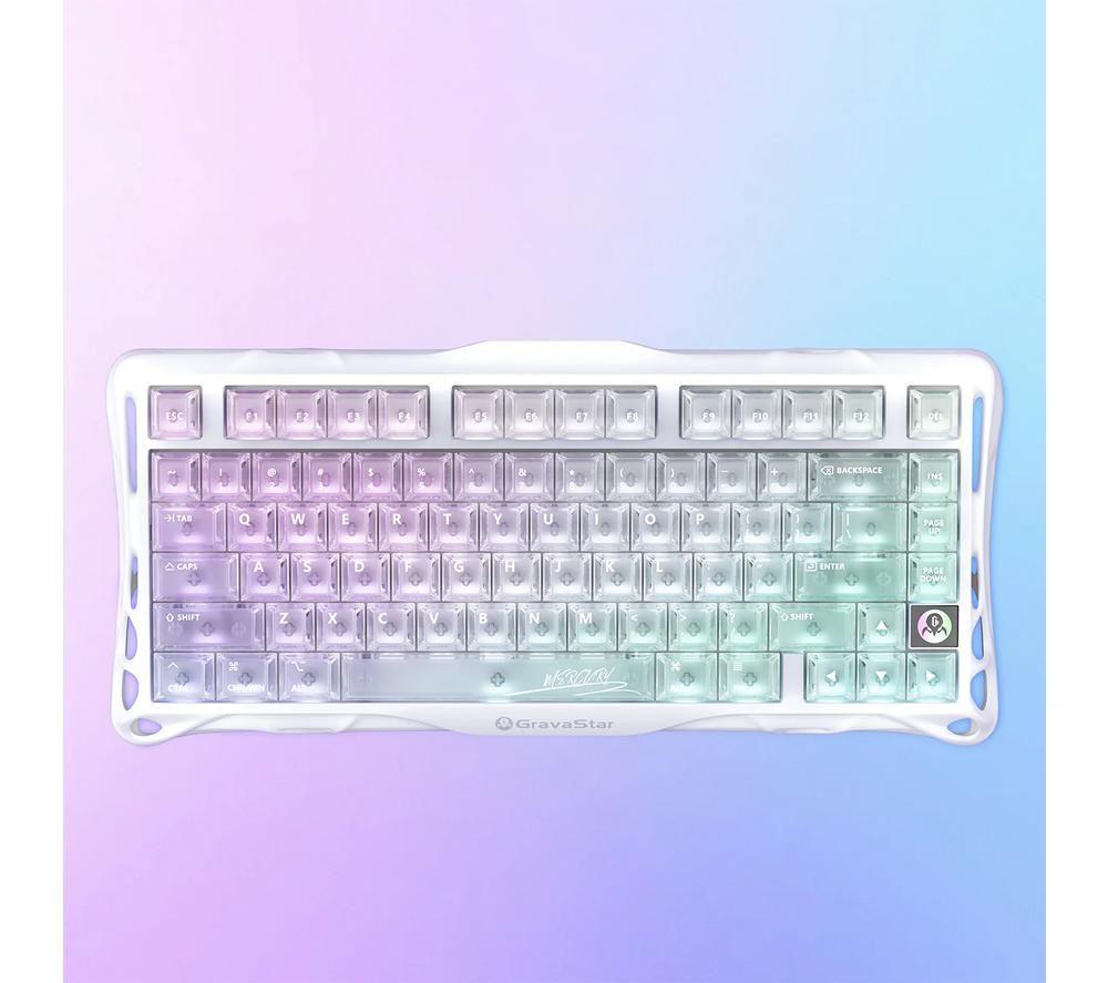 GRAVASTAR Mercury K1 Lite Wireless Mechanical Gaming Keyboard - Crystal Aurora image number 6 of 7