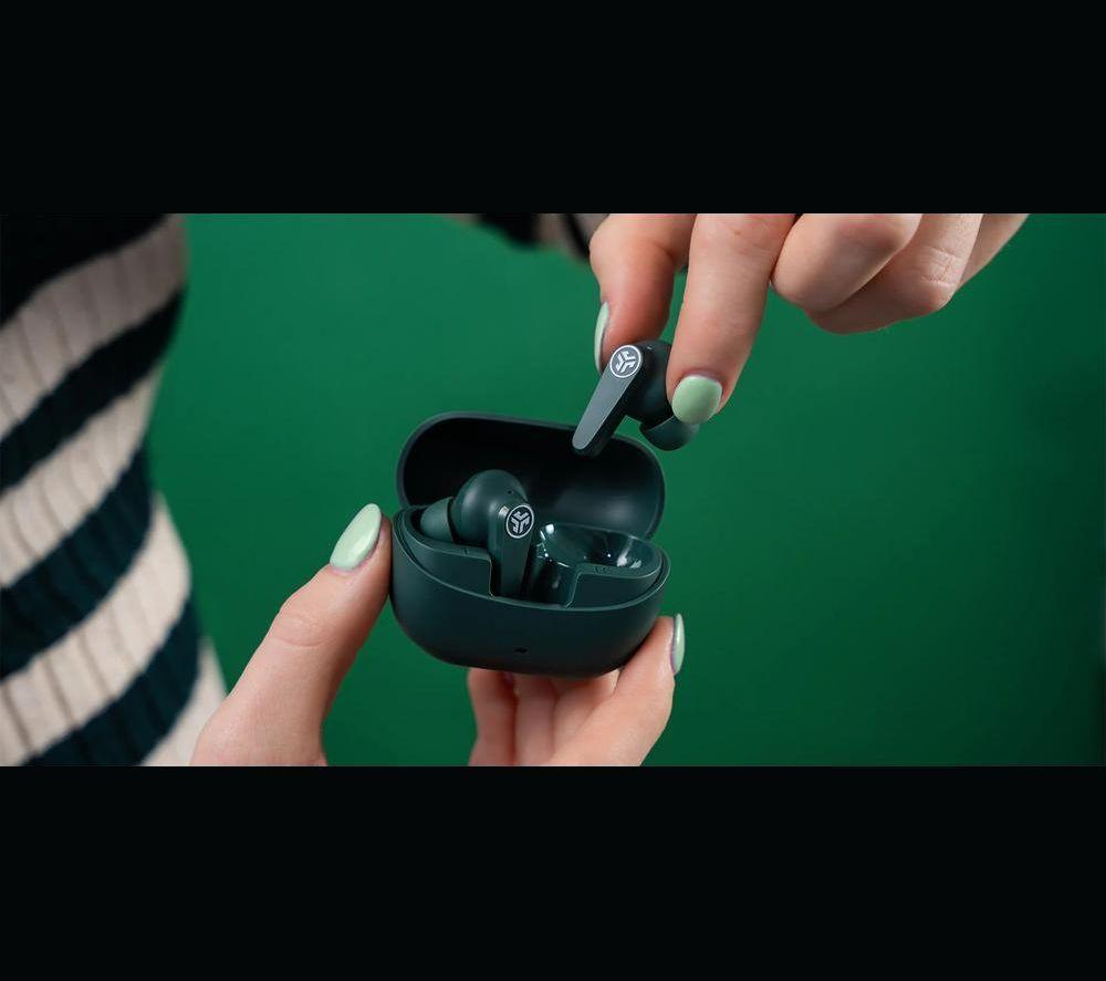 JLAB Go Pods ANC Wireless Bluetooth Noise-Cancelling Earbuds - Sage image number 5 of 9