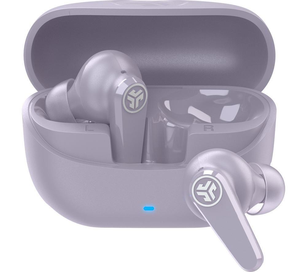 JLAB Go Pods ANC Wireless Bluetooth Noise-Cancelling Earbuds - Lilac image number 5 of 6