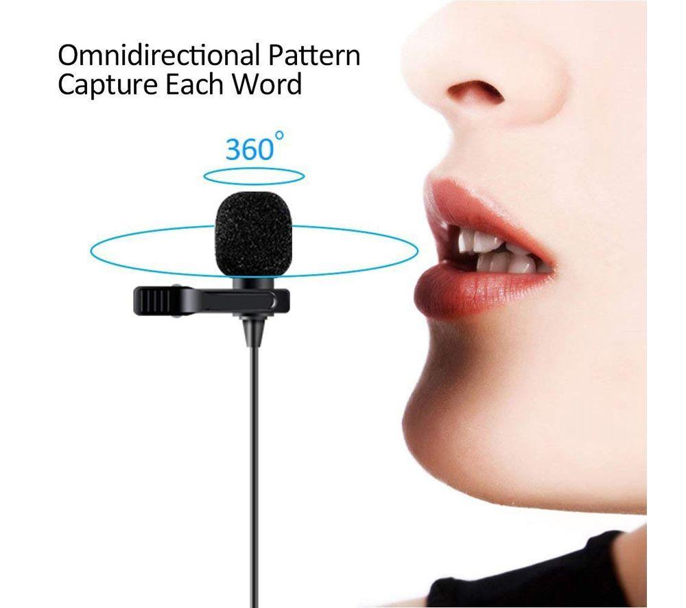PROSOUND 459PAM Lavalier USB Type-C Microphone - Black image number 2 of 3