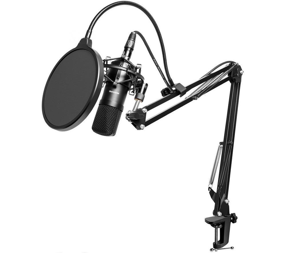 PROSOUND 018PAM XLR Microphone & Boom Arm - Black image number 2 of 4