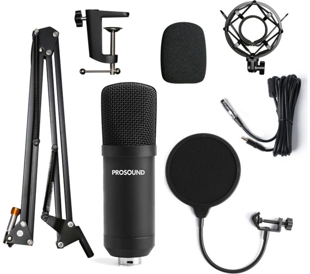 PROSOUND 908PAM XLR Microphone & Boom Arm - Black image number 2 of 5