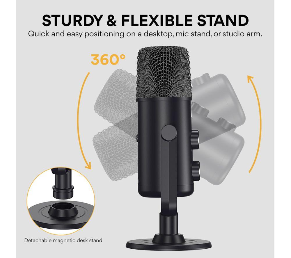 PROSOUND Maono USB Type-C Streaming Microphone - Black image number 3 of 5