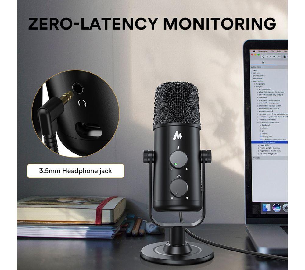 PROSOUND Maono USB Type-C Streaming Microphone - Black image number 4 of 5