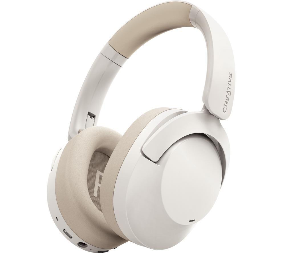 CREATIVE Zen Hybrid 2 Wireless Bluetooth Noise-Cancelling Headphones - Cream image number 4 of 5