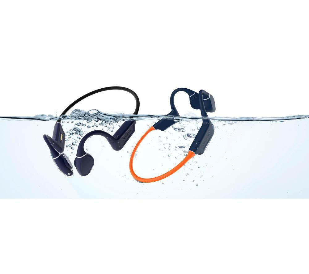 CREATIVE Outlier Free Pro+ Wireless Bluetooth Headphones - Blue & Orange image number 2 of 14