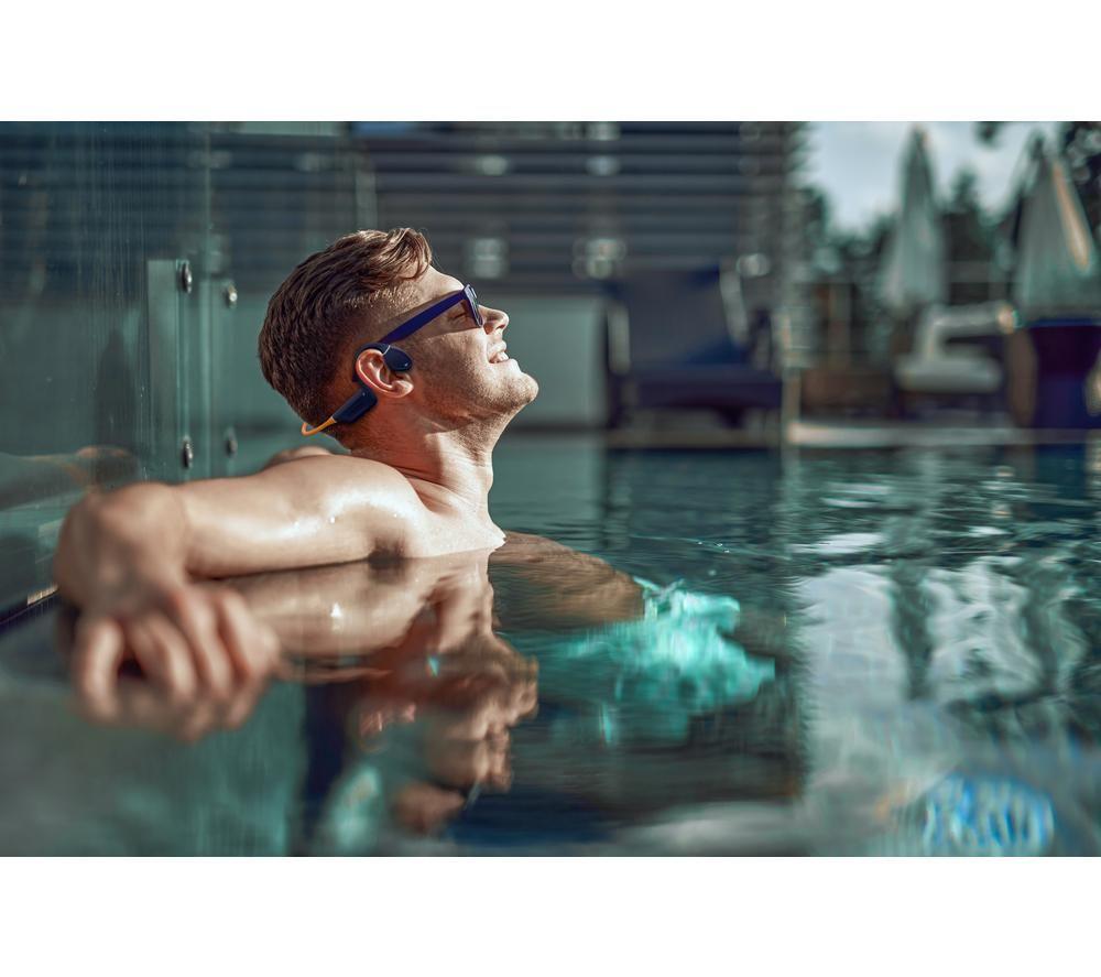CREATIVE Outlier Free Pro+ Wireless Bluetooth Headphones - Blue & Orange image number 5 of 14