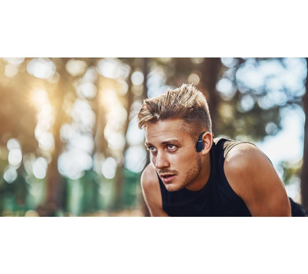 CREATIVE Outlier Free Pro+ Wireless Bluetooth Headphones - Blue & Orange image number 7 of 14