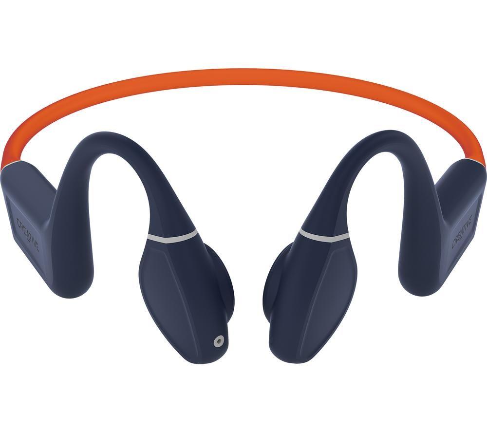 CREATIVE Outlier Free Pro+ Wireless Bluetooth Headphones - Blue & Orange image number 14 of 14