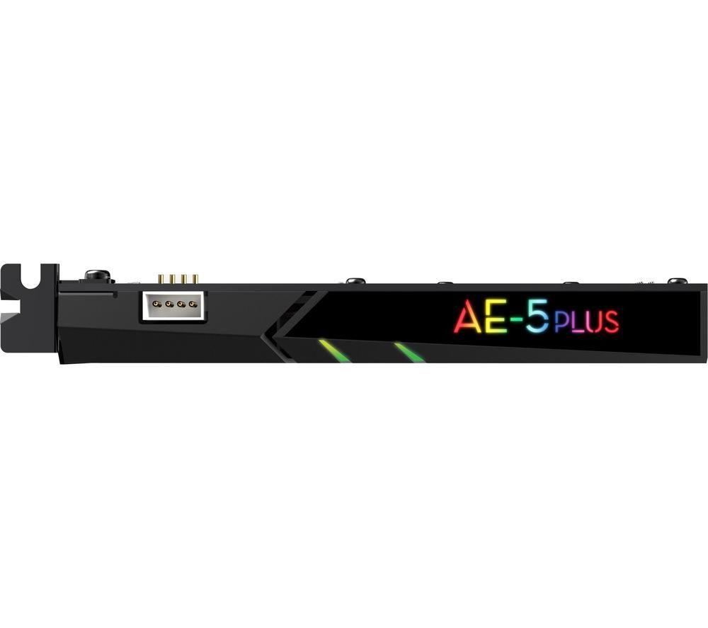 CREATIVE Sound BlasterX AE-5 Plus 5.1 Channel PCIe Sound Card image number 5 of 7