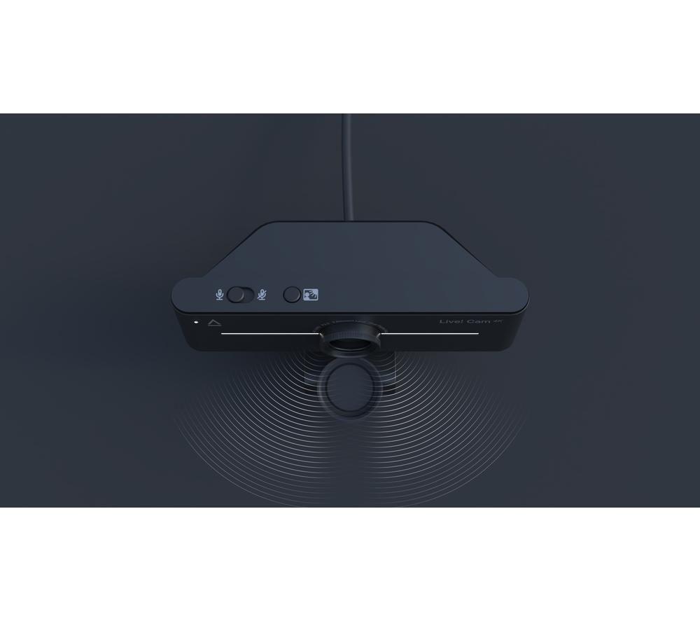 CREATIVE Live Cam 4K Ultra HD Webcam - Black image number 5 of 8